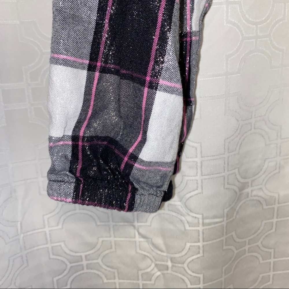 NWOT Victoria’s Secret cuffed plaid sparkly pjs - Picture 3 of 4